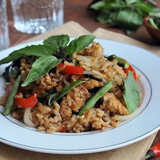 Рецепт риса по-тайски с овощами