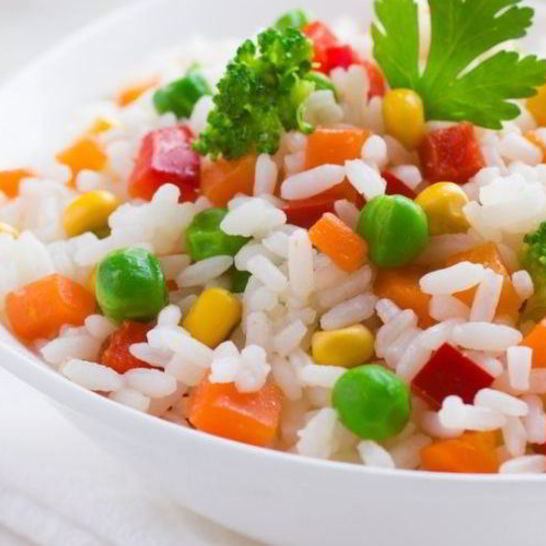 Рецепт риса с горошком и кукурузой