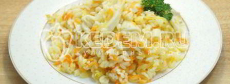 рис с кальмарами. Шаг 6