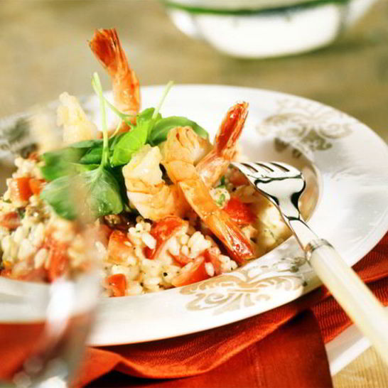 Рецепт риса с креветками в мультиварке