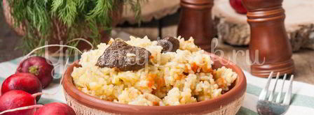 рис с лесными грибами в мультиварке. Шаг 6