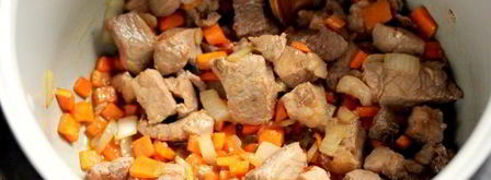 рис с мясом и шпинатом в мультиварке. Шаг 3