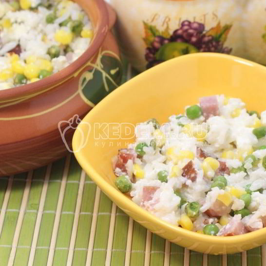 Рецепт риса с овощами и сыром фета