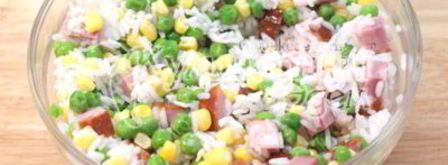 рис с овощами и сыром фета. Шаг 4