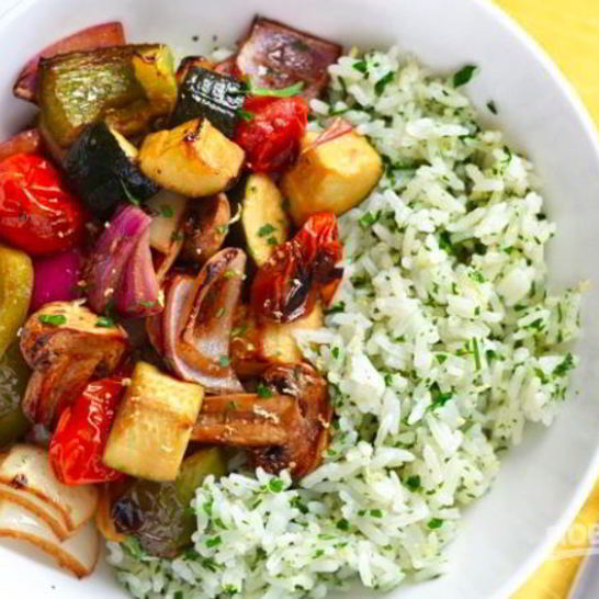 Рецепт риса с овощами