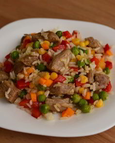 Рис со свининой