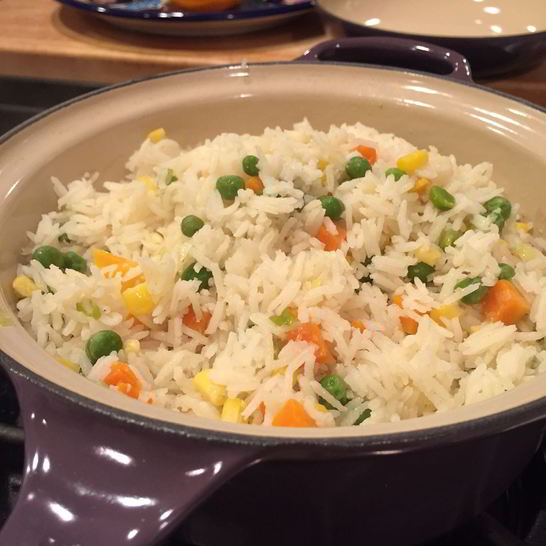 Рецепт вкусного риса с овощами