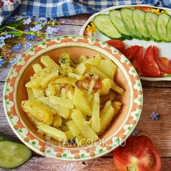 Рецепт жареной картошки на сливочном масле