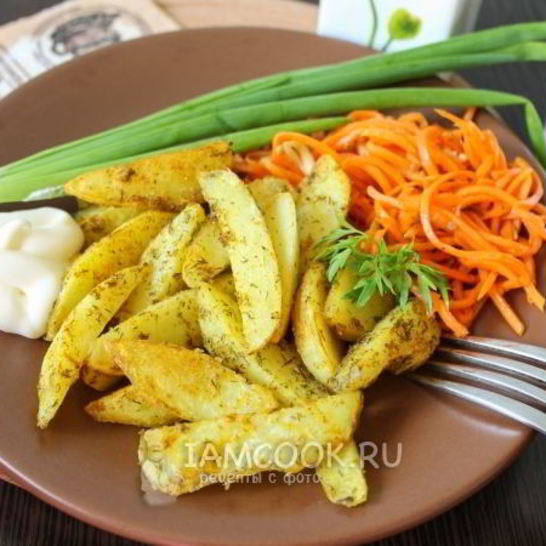 Рецепт жареного картофеля в панировке