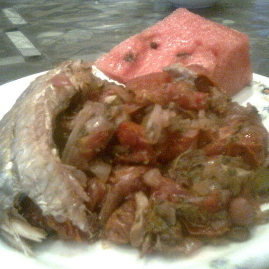 Рецепт долмы из копченой рыбы