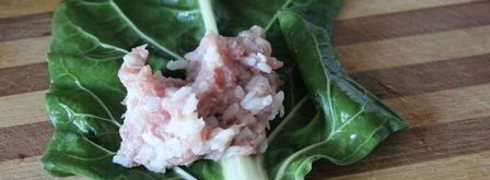 голубцы из мангольда с фаршированными овощами. Шаг 4