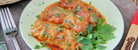 голубцы из молодой капусты с фаршем и чечевицей. Шаг 11