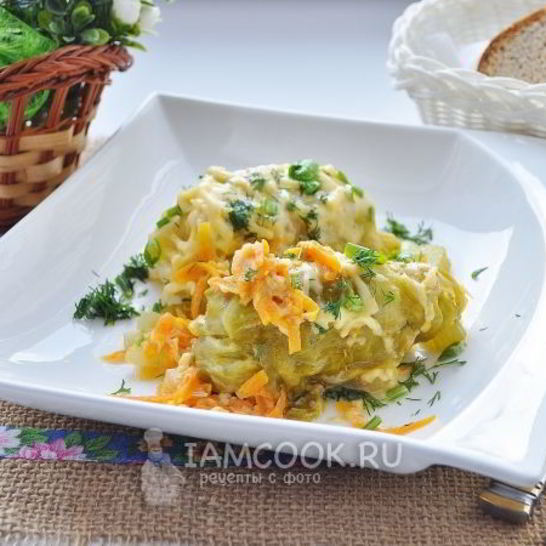 Рецепт голубцов с индейкой в сливочном соусе в мультиварке