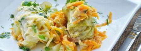 голубцы с индейкой в сливочном соусе в мультиварке. Шаг 16