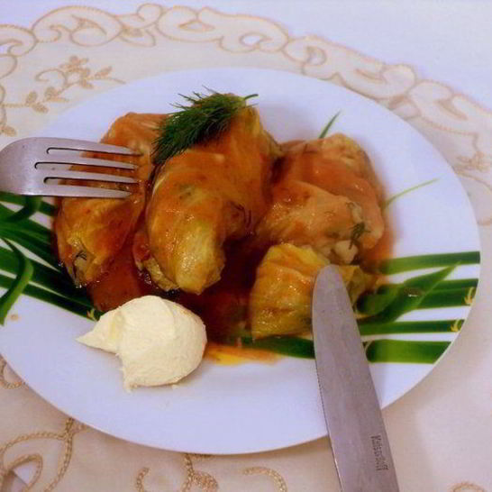 Рецепт голубцов с картофелем и грибами