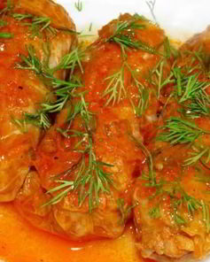 Голубцы с куриным фаршем