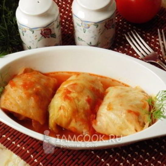 Рецепт голубцов с курицей, свиной грудинкой и грибами