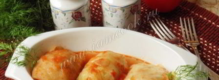 голубцы с курицей, свиной грудинкой и грибами. Шаг 14