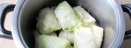 голубцы с курицей, свиной грудинкой и грибами. Шаг 10