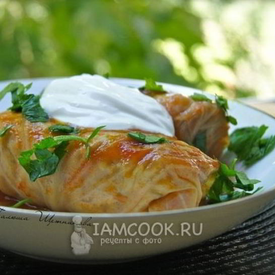 Рецепт голубцов с мясом и рисом