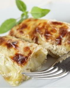 Голубцы с плавленным сыром и курицей