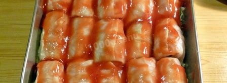 голубцы в духовке в томатном соусе. Шаг 18