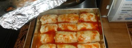 голубцы в духовке в томатном соусе. Шаг 21