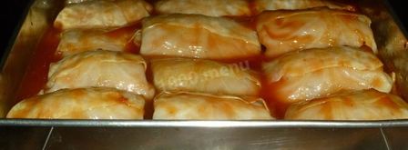 голубцы в духовке в томатном соусе. Шаг 23