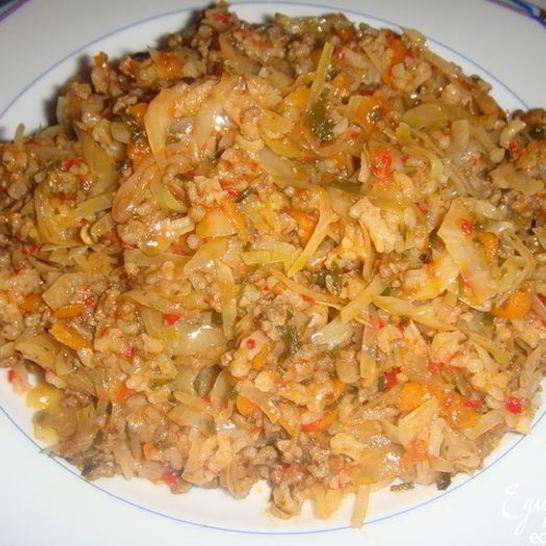 Рецепт ленивых голубцов