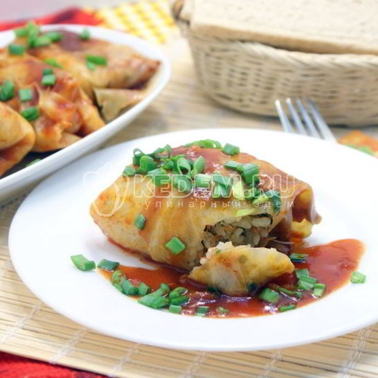 Рецепт постных голубцов