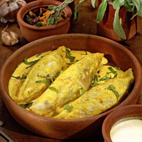 Рецепт вегетарианских голубцов с карри