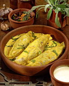 Вегетарианские голубцы с карри