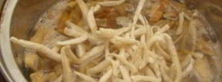 грибная лапша из сушеных грибов. Шаг 7