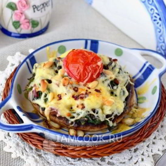 Рецепт фаршированных грибов с сыром в духовке