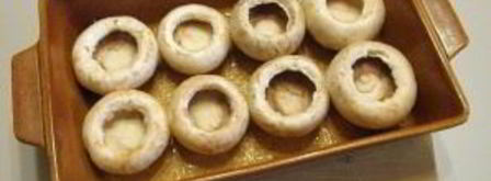 фаршированные шампиньоны в духовке с сыром. Шаг 5