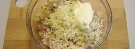 фаршированные шампиньоны в духовке с сыром. Шаг 6