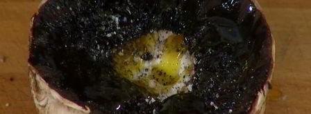 грибы на гриле с нутом и баклажанами. Шаг 2