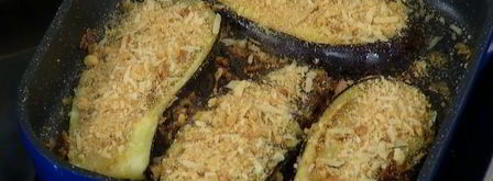 грибы на гриле с нутом и баклажанами. Шаг 12