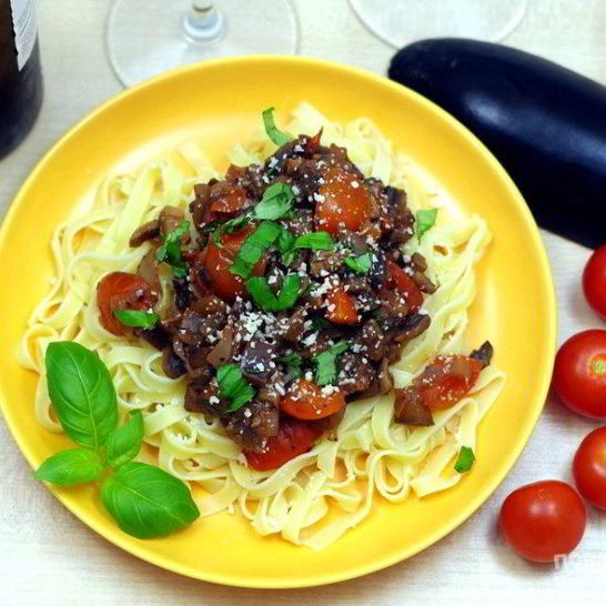 Рецепт грибов с баклажанами