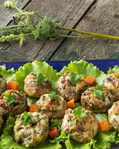 Грибы с колбасой в духовке