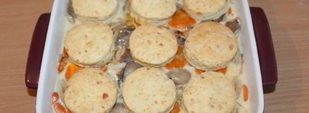 грибы с сырными сконами. Шаг 7