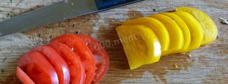 грибы с сыром и помидорами в духовке. Шаг 9