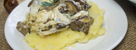 грибы в сметане под сыром. Шаг 8