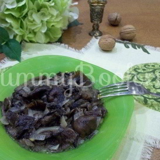 Рецепт грибов, жареных с луком