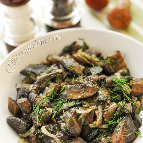 Рецепт грибов жареных