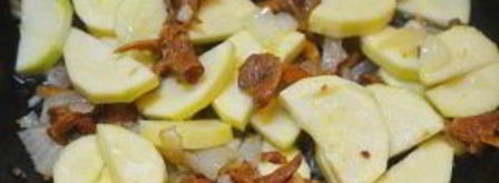 лисички с кабачками жареные. Шаг 5