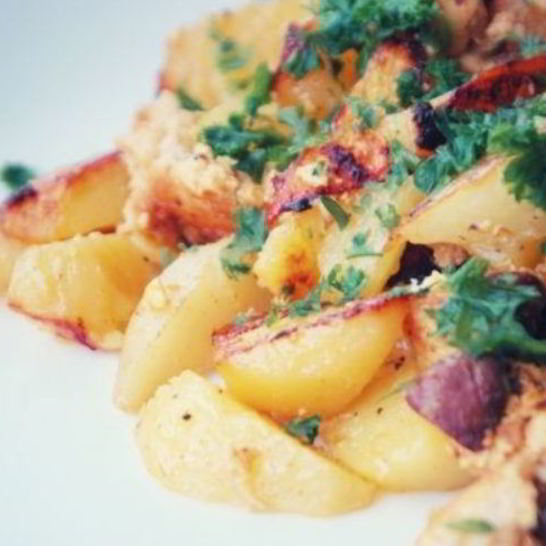 Рецепт лисичек, запеченных в сметане с картофелем