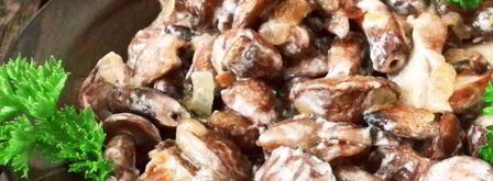 маслята жареные в сметане. Шаг 9