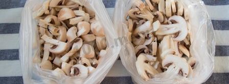 мороженные шампиньоны. Шаг 5