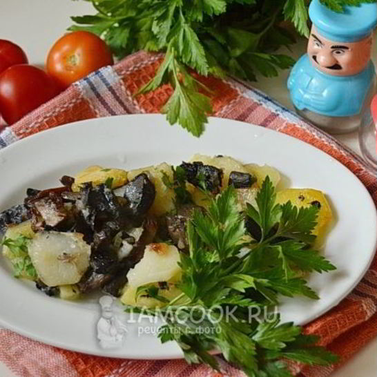 Рецепт подберезовиков жареных с картошкой